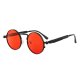 Retro metal round frame sunglasses mirror trend steampunk spring sunglasses hip-hop fashion men and women glasses