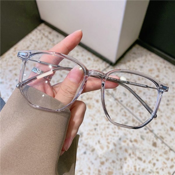 Polygonal Eyeglasses Frames Retro Square Frames Ultralight Frames Cold Teal Eyeglasses Frames Skinny