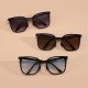 Metal folding sunglasses fashion ins style outdoor sunshade UV sunglasses tide