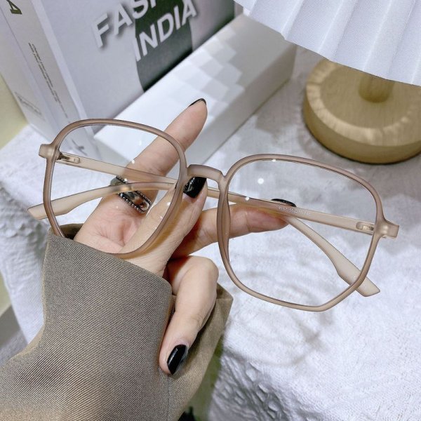 Large Frame Eyeglasses Frames Jelly Color Eyeglasses Frames Vintage Large Frames Polygonal