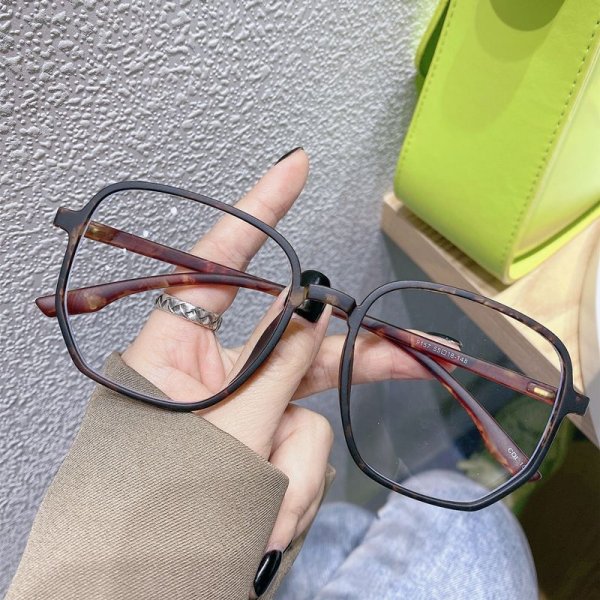 Large Frame Eyeglasses Frames Jelly Color Eyeglasses Frames Vintage Large Frames Polygonal