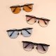 Folding Metal Sunglasses Cookie Sunglasses Gradient Fashion Sunscreen UV Oval